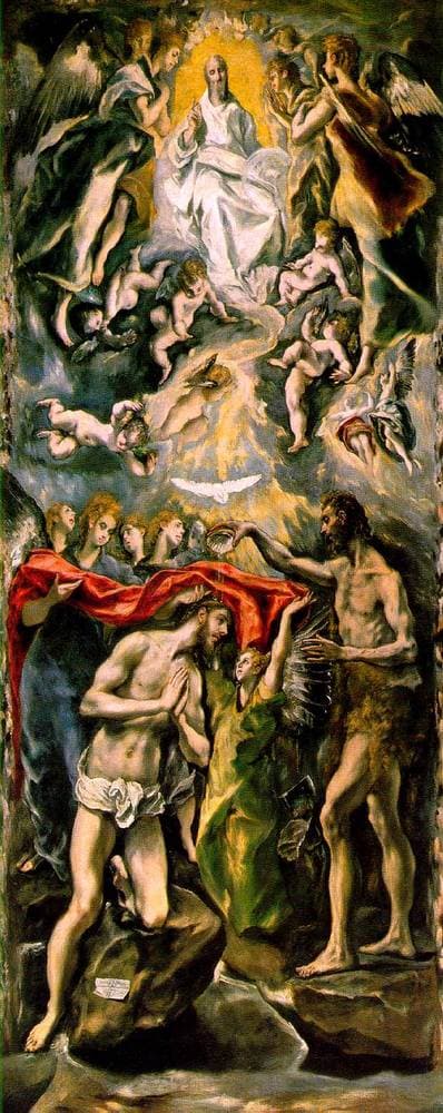 The Baptism — El Greco