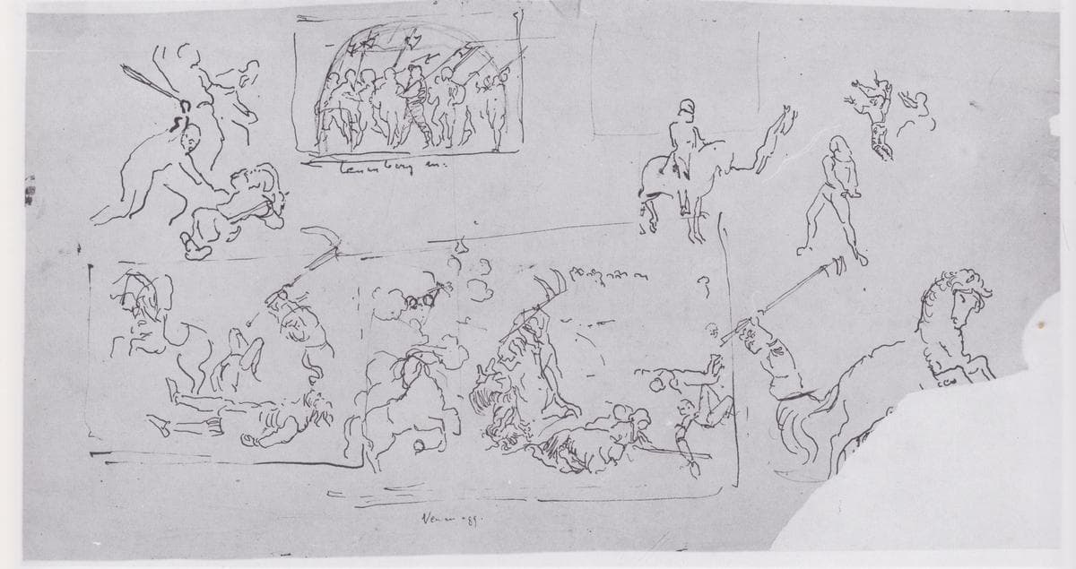 Battle scenes — Ferdinand Hodler