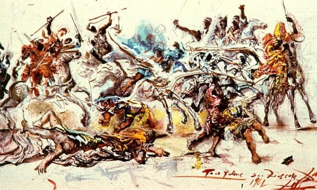 Study for 'The Battle of Tetuan' — Salvador Dalí
