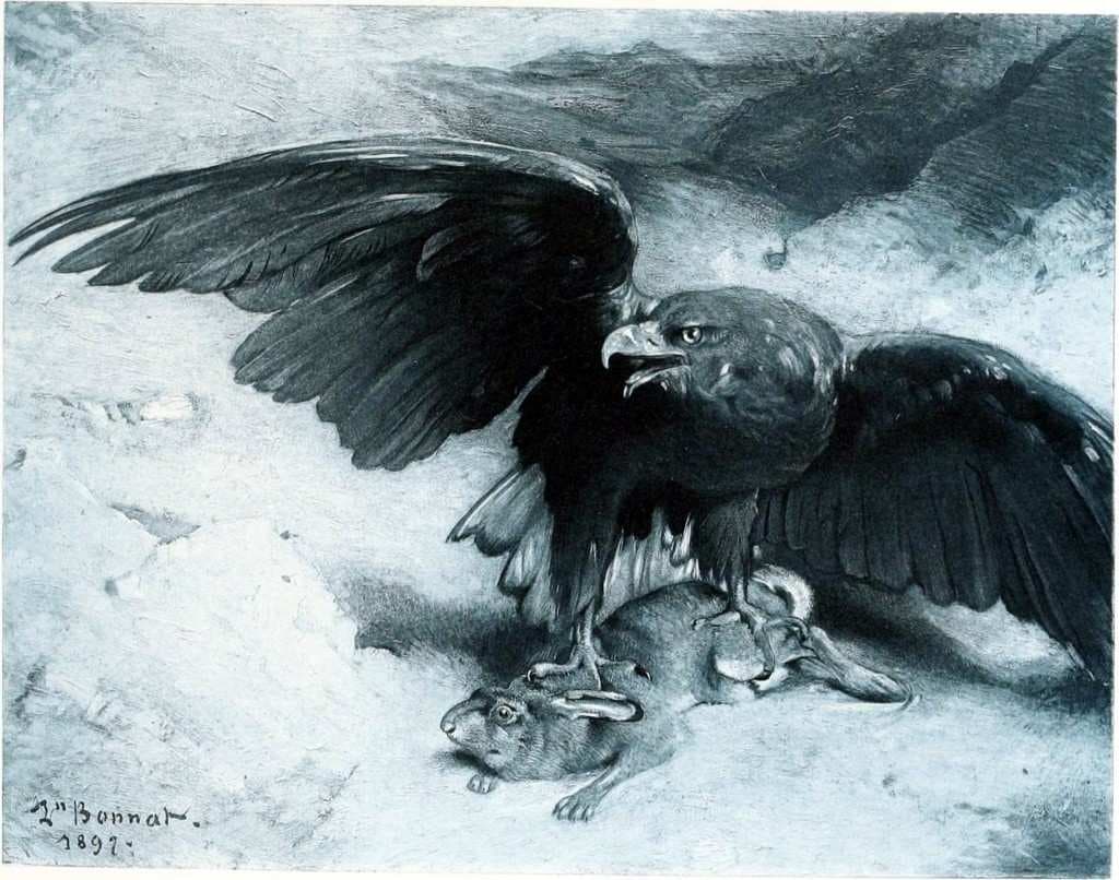 Eagle and rabbit — Léon Bonnat