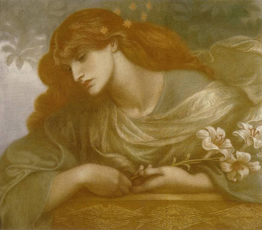 The Blessed Damozel Study — Dante Gabriel Rossetti