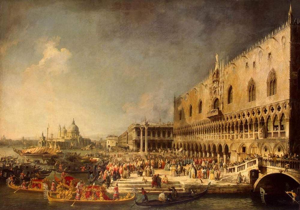 The Reception of the French Ambassador in Venice — Canaletto