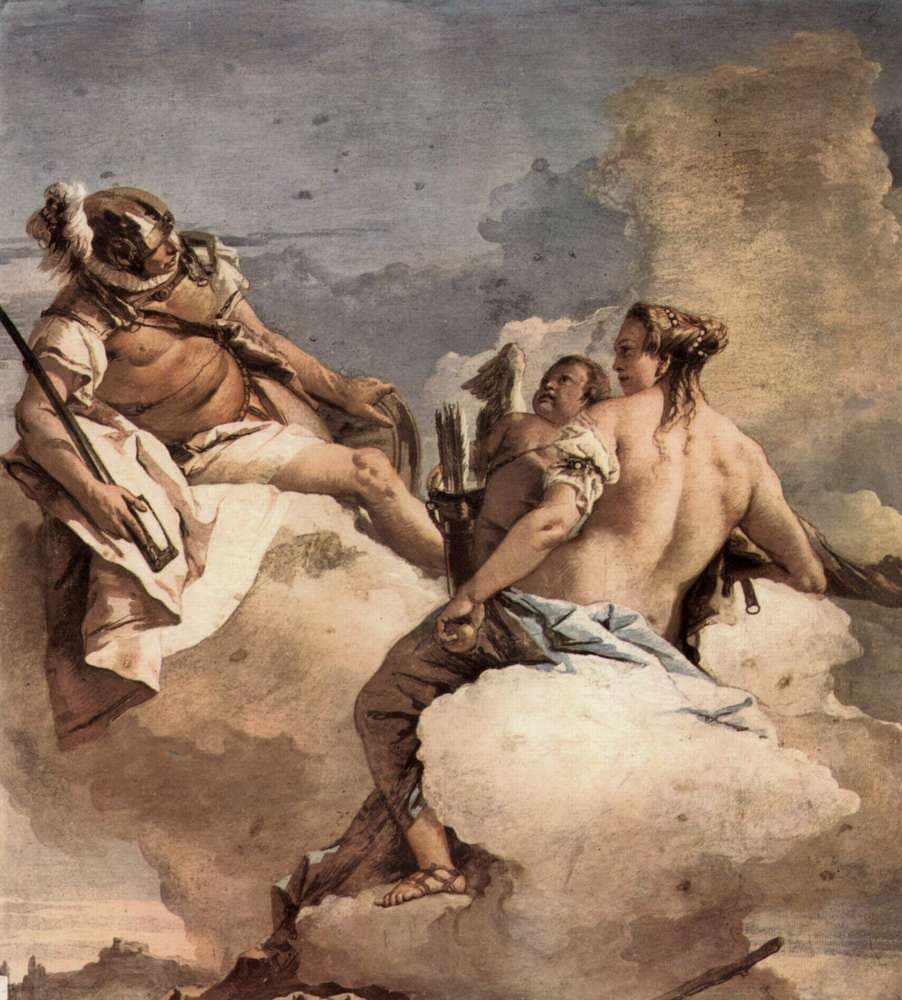 Mars, Venus and Cupid — Giovanni Domenico Tiepolo