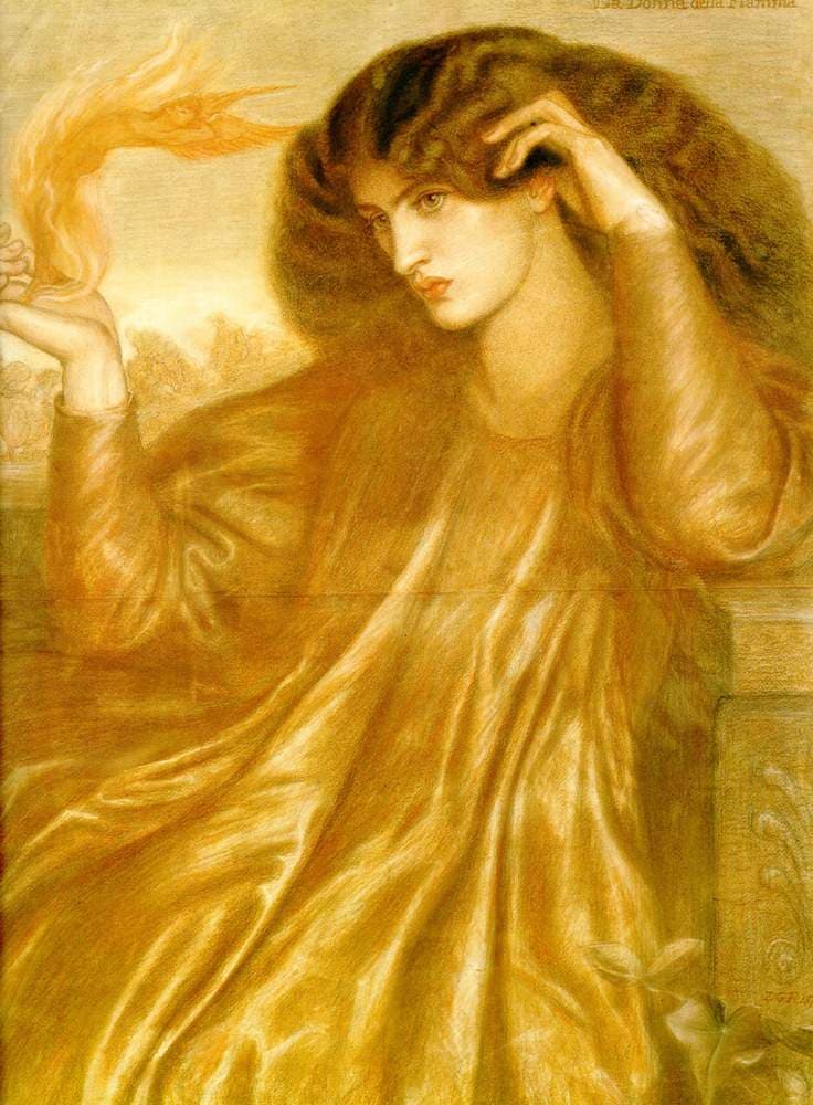 The Women of the Flame — Dante Gabriel Rossetti