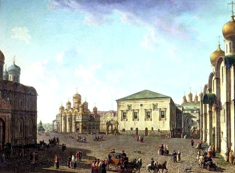 The Annunciation Cathedral and Faceted palace — Fyodor Alekseyev