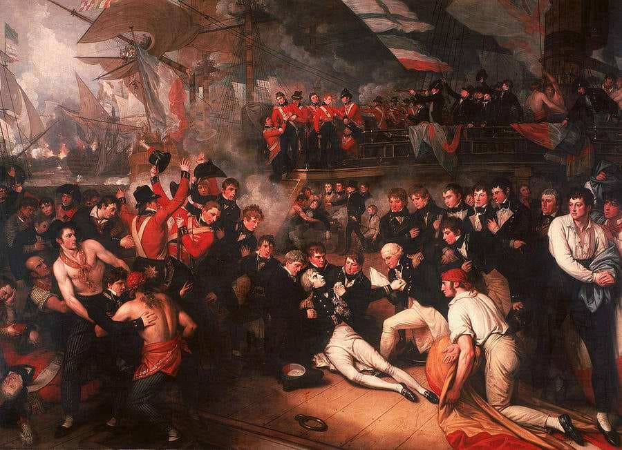 The Death of Nelson, 21st October 1805 — Benjamin West