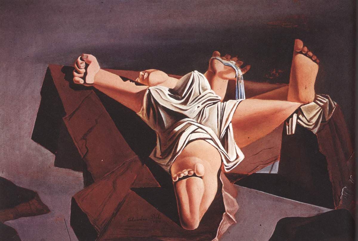 Figure on the Rocks — Salvador Dalí