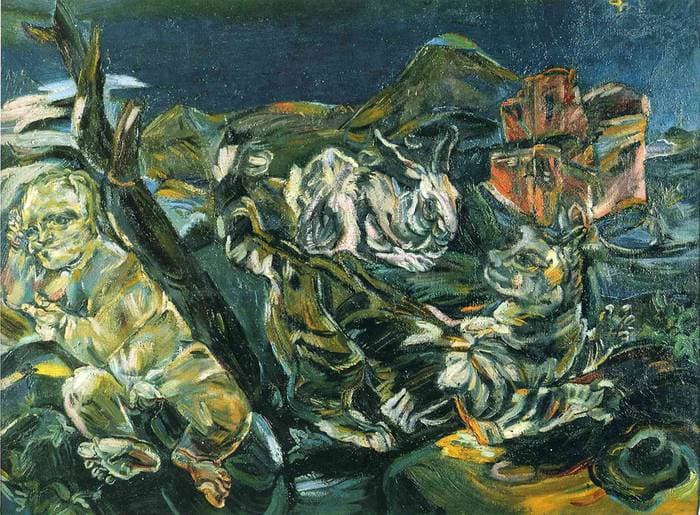 Bodegón with Affair and Rabbit — Oskar Kokoschka