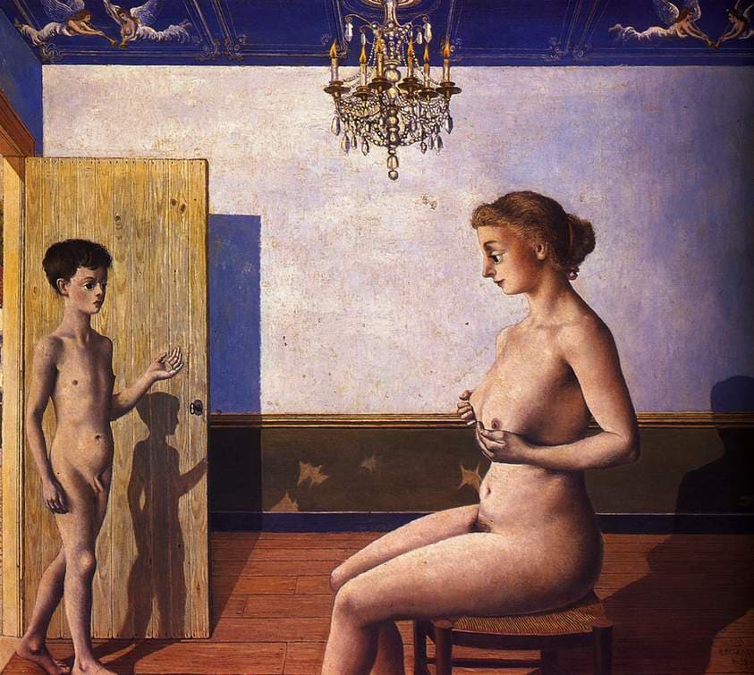 A Visit — Paul Delvaux