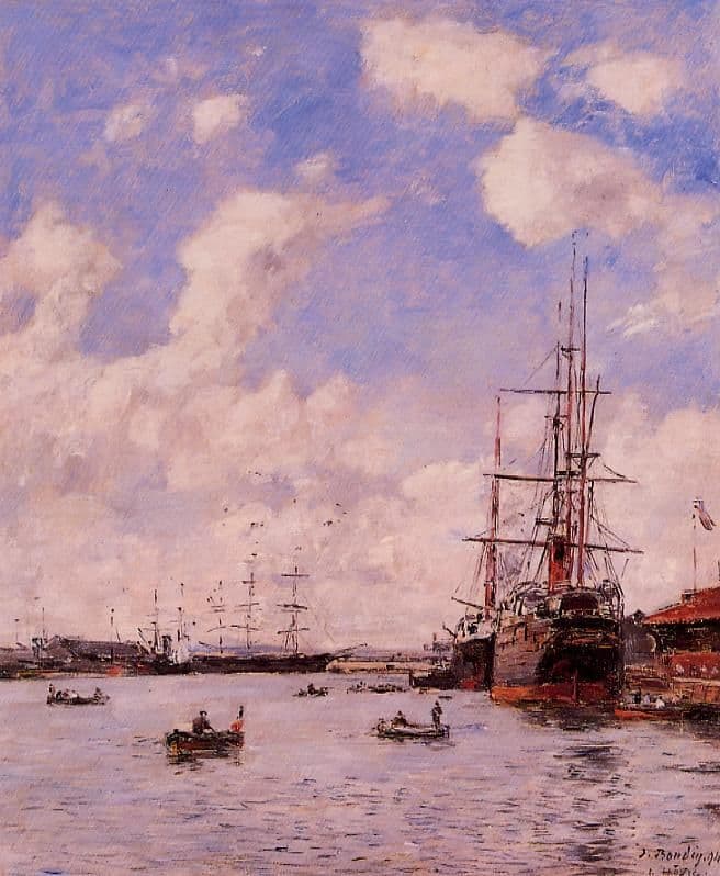 Le Havre. Basin of Eure. — Eugène Boudin