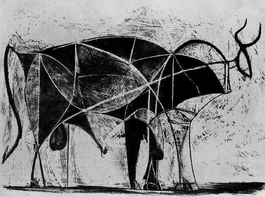 Bull (plate VI) — Pablo Picasso