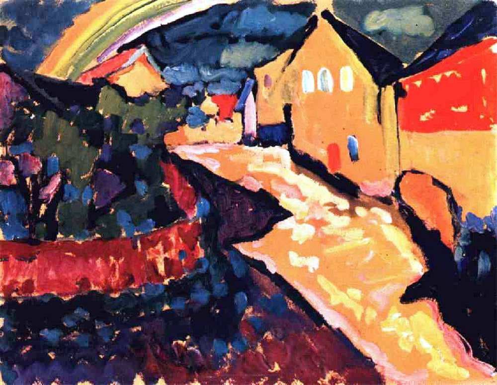 Murnau with rainbow — Wassily Kandinsky