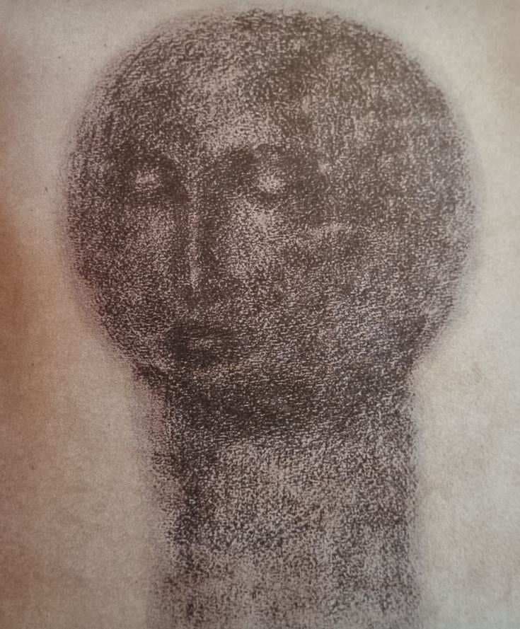 Vajda Lajos Plastik Head, 1936 Pencil on Paper, — Lajos Vajda