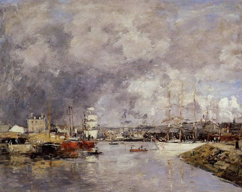 The Port of Dieppe — Eugène Boudin