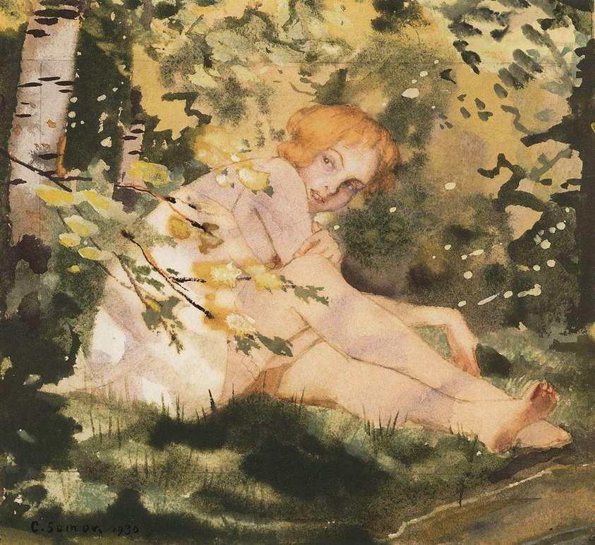 Girl Under the Sun — Konstantin Somov