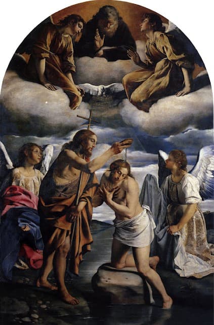 Baptism of Christ — Orazio Gentileschi