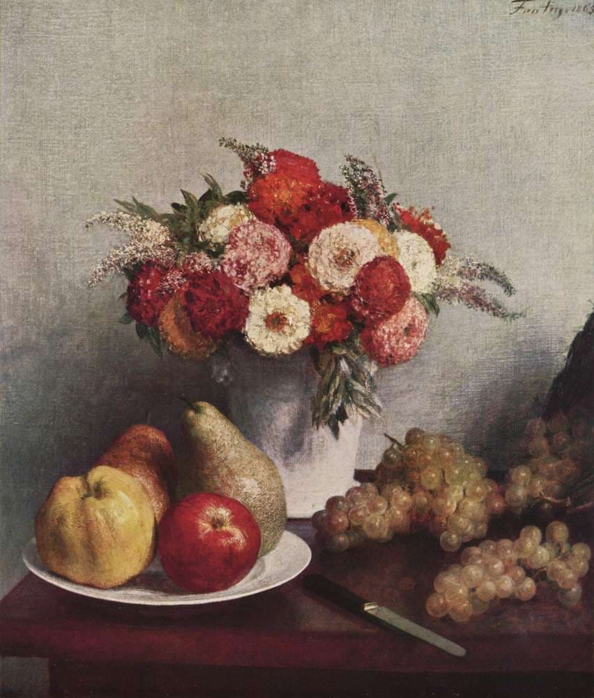 Flowers and Fruit — Henri Fantin-Latour