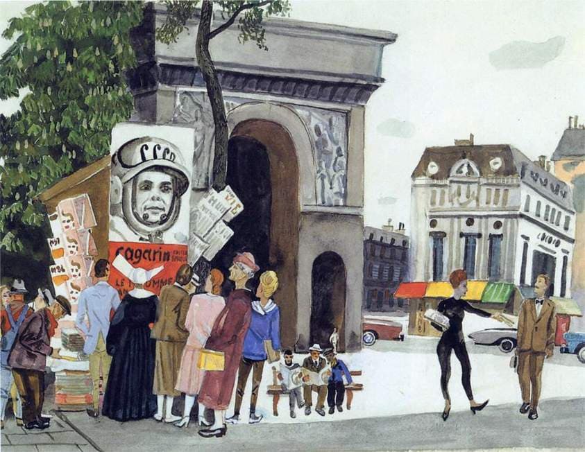 Gagarin's Day in Paris — Aleksandr Deyneka