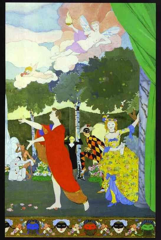 Curtain Design for the 'Free Theatre' in Moscow — Konstantin Somov