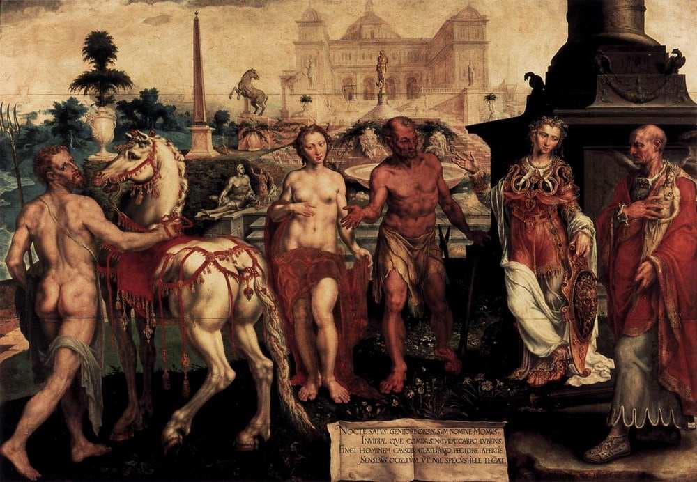 Momus Criticizes the Gods' Creations — Maarten van Heemskerck