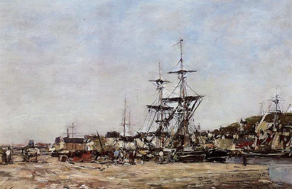 Deauville, the Docks — Eugène Boudin