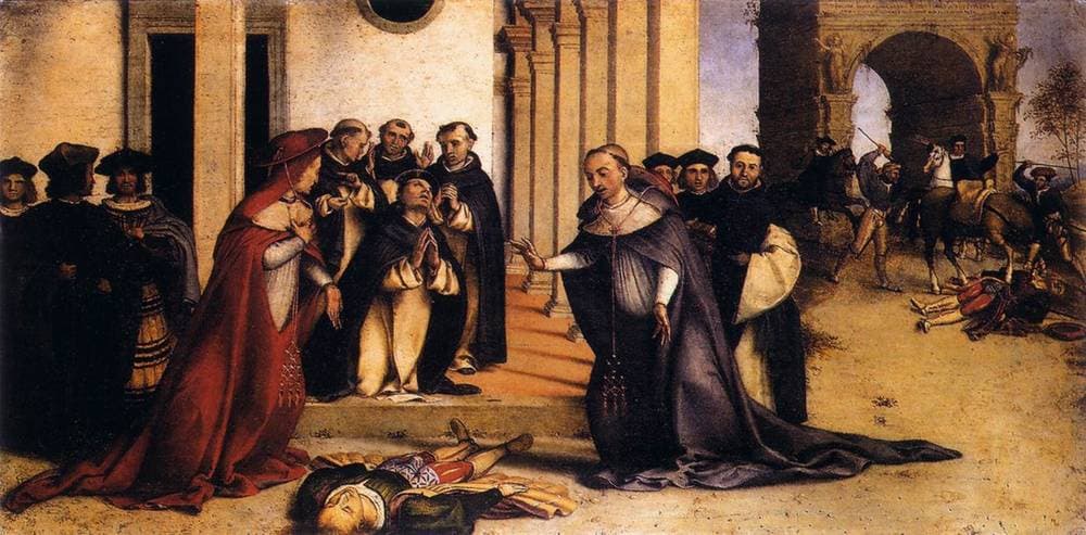 St. Dominic Raises Napoleone Orsini — Lorenzo Lotto
