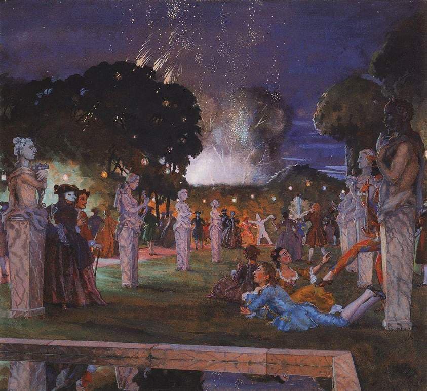 Holiday near Venice — Konstantin Somov