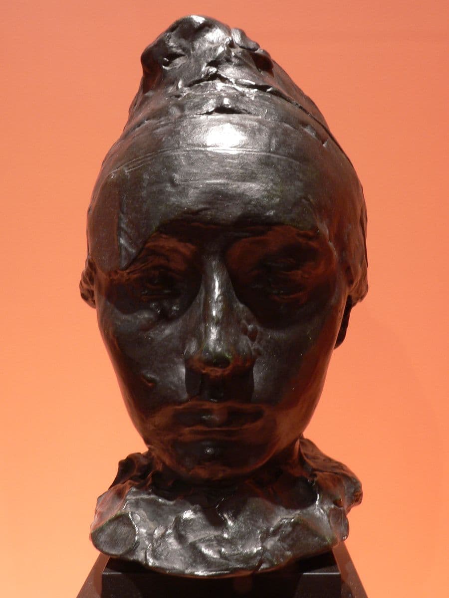 Portrait of Camille Claudel with a Bonnet — Auguste Rodin