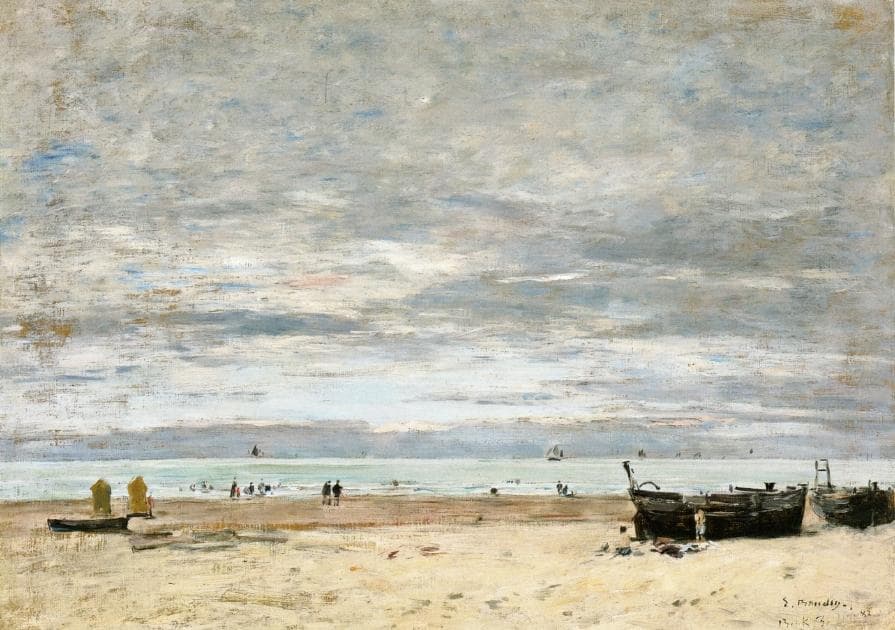 Berck, The Beach at Low Tide — Eugène Boudin