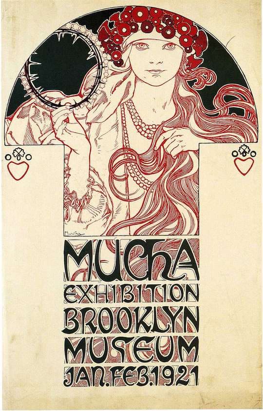 Poster for the Brooklyn Exhibition — Alphonse Mucha
