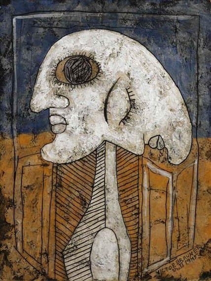 La pétrification de la papesse — Victor Brauner