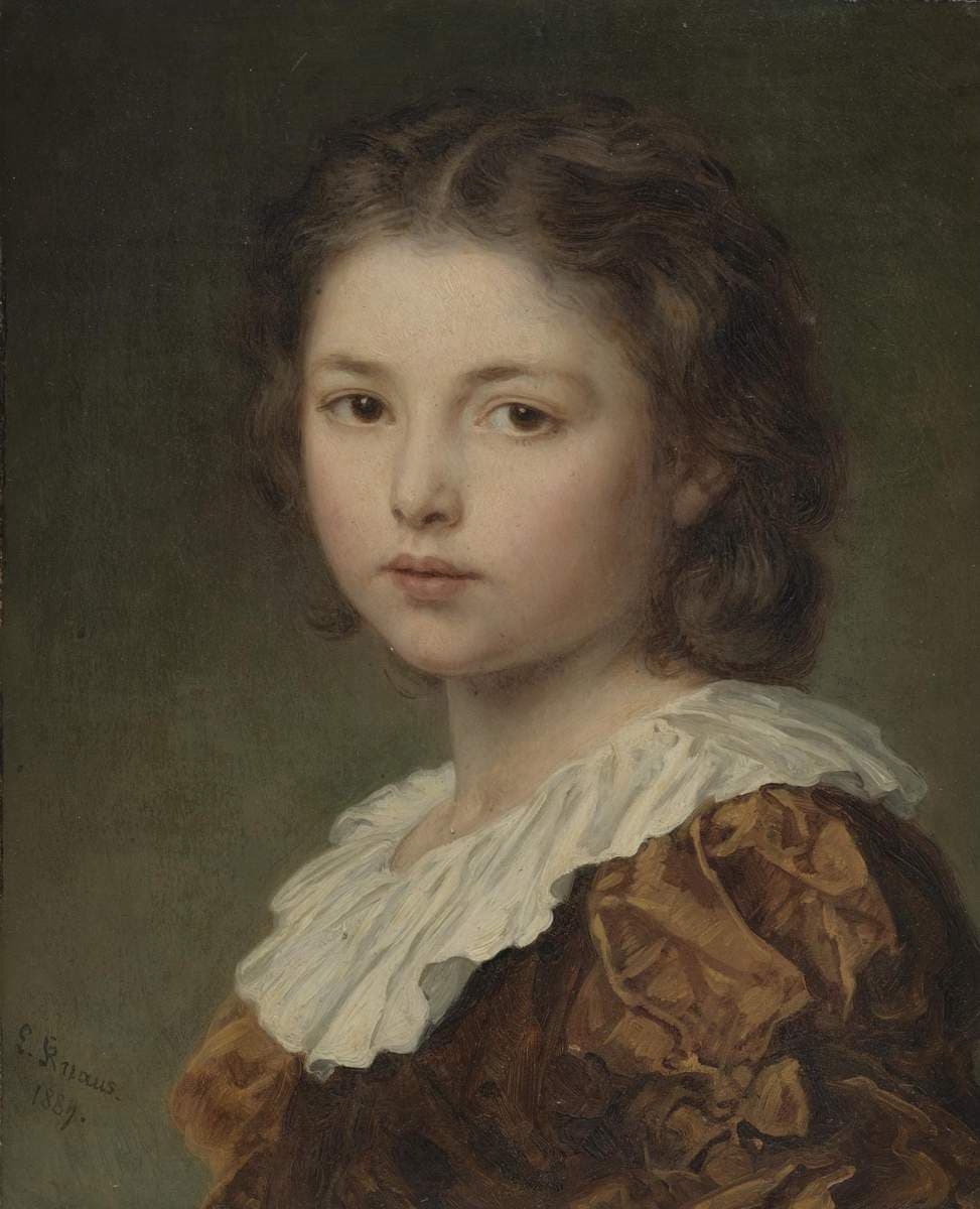 Portrait of a Young Girl — Ludwig Knaus