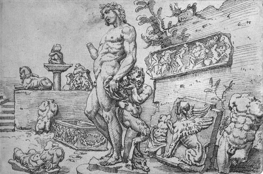 Garden of the Casa Galli — Maarten van Heemskerck