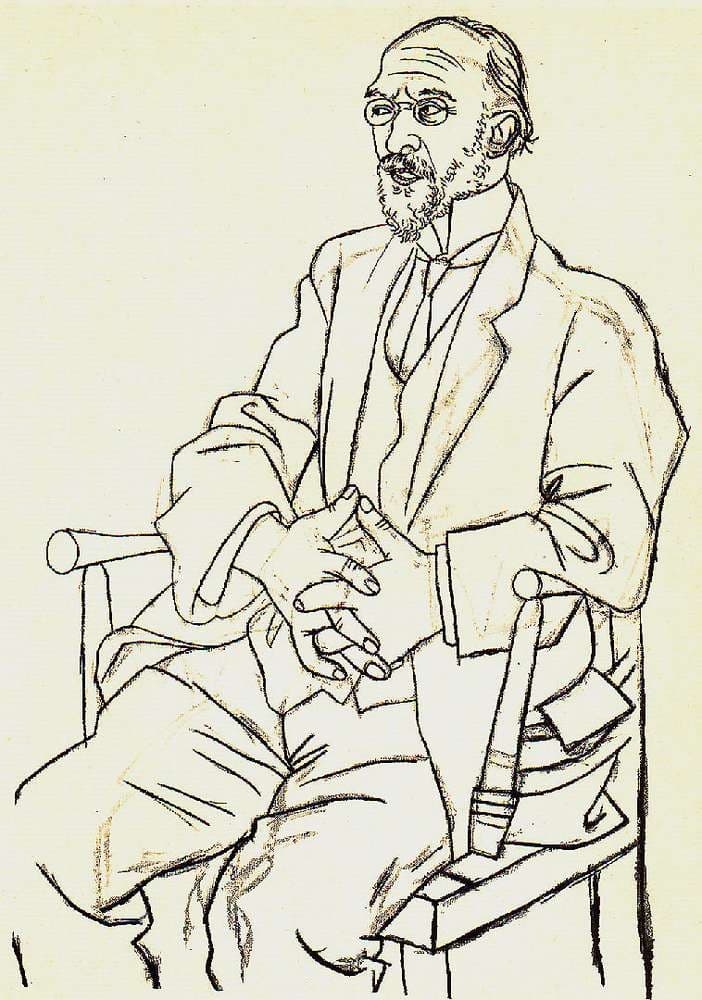 Portrait of Erik Satie — Pablo Picasso