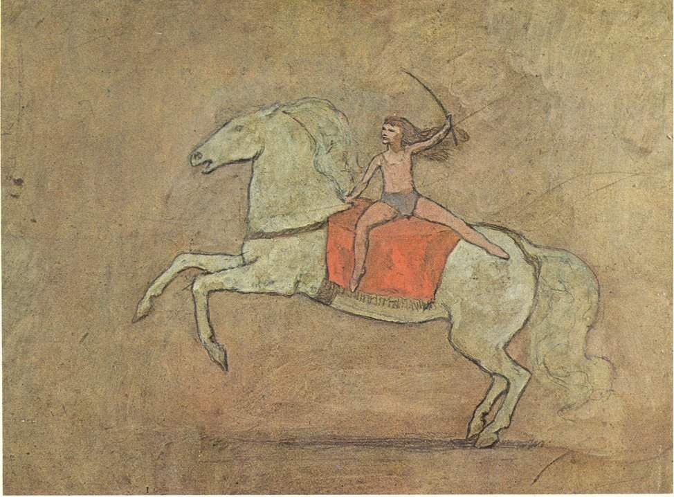 A horsewoman — Pablo Picasso