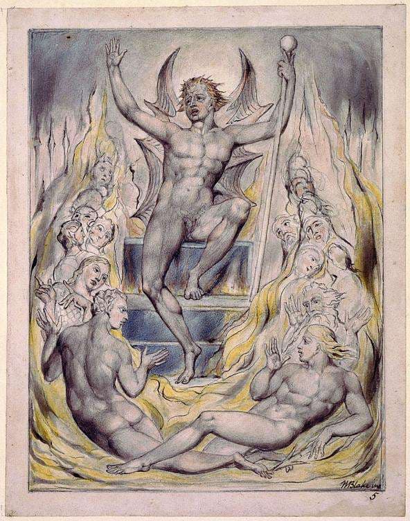 Satan Addressing his Potentates — William Blake