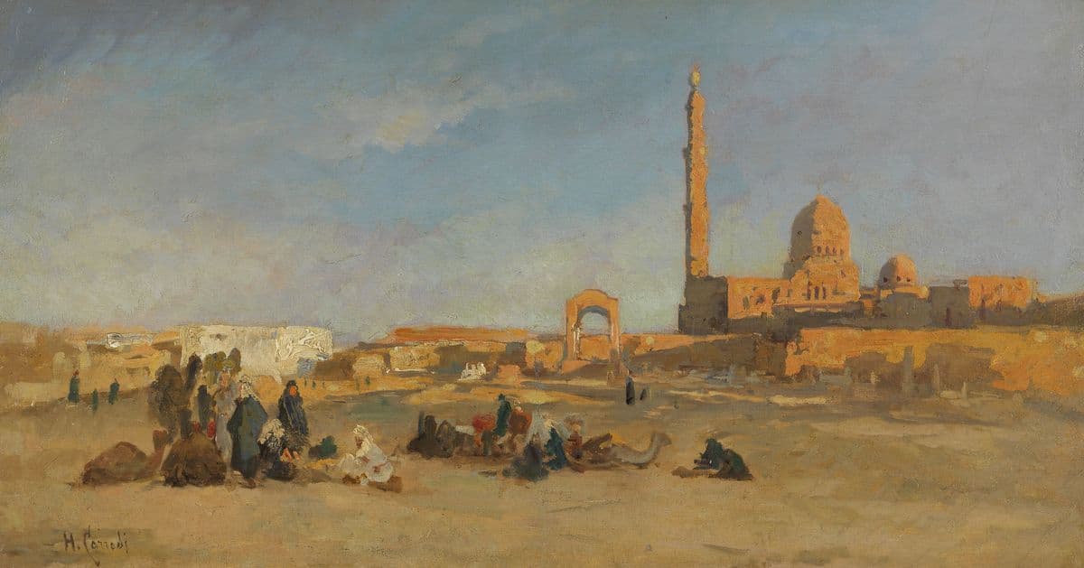 View of the tombs of the caliphs of Cairo — Hermann David Salomon Corrodi
