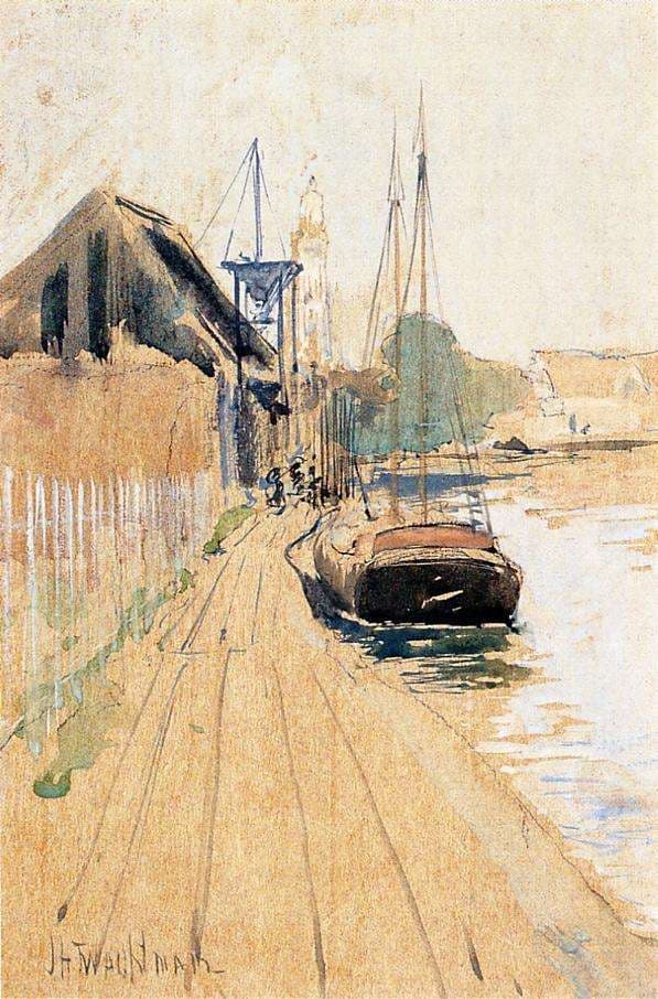 Waterside Scene — John Henry Twachtman