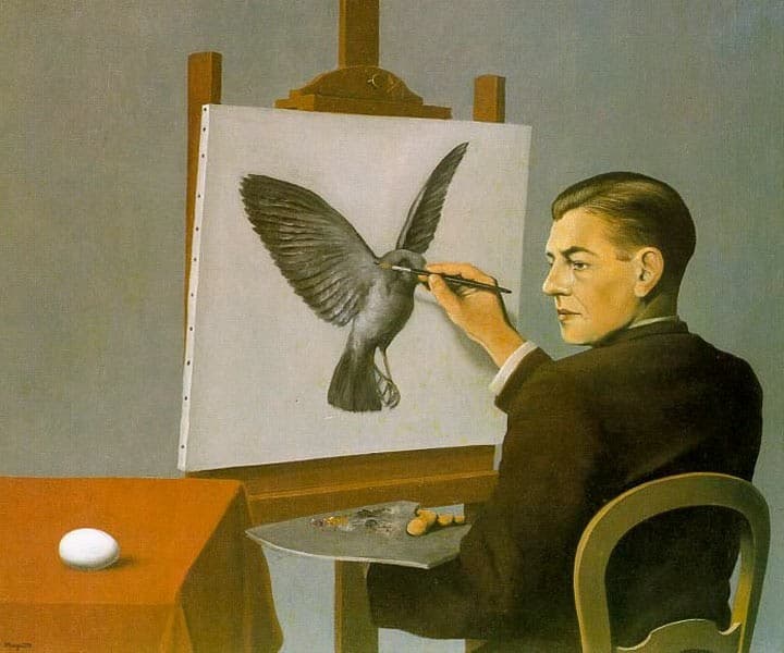 Clairvoyance (Self Portrait) — René Magritte