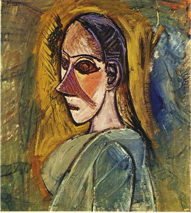 Bust of young woman from Avignon — Pablo Picasso