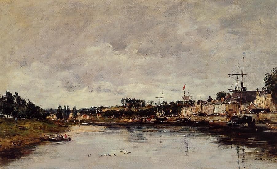 The Somme at Saint-Valery-sur-Somme — Eugène Boudin