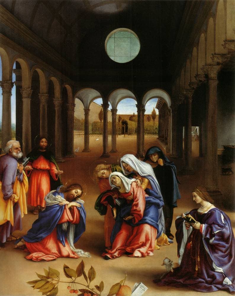 Christ's farewell to Mary — Lorenzo Lotto