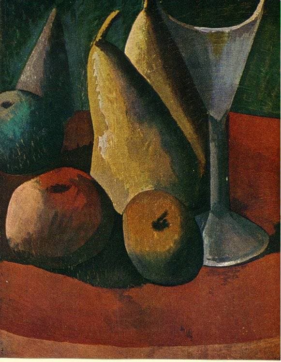 Glass and fruits — Pablo Picasso