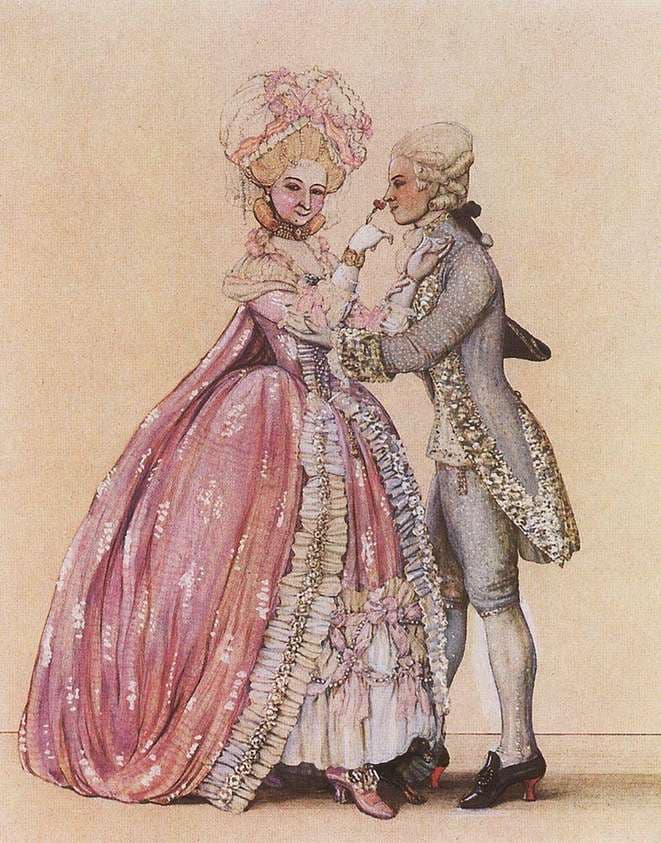 How Dressed in the Old Days (Lady and Cavalier) — Konstantin Somov