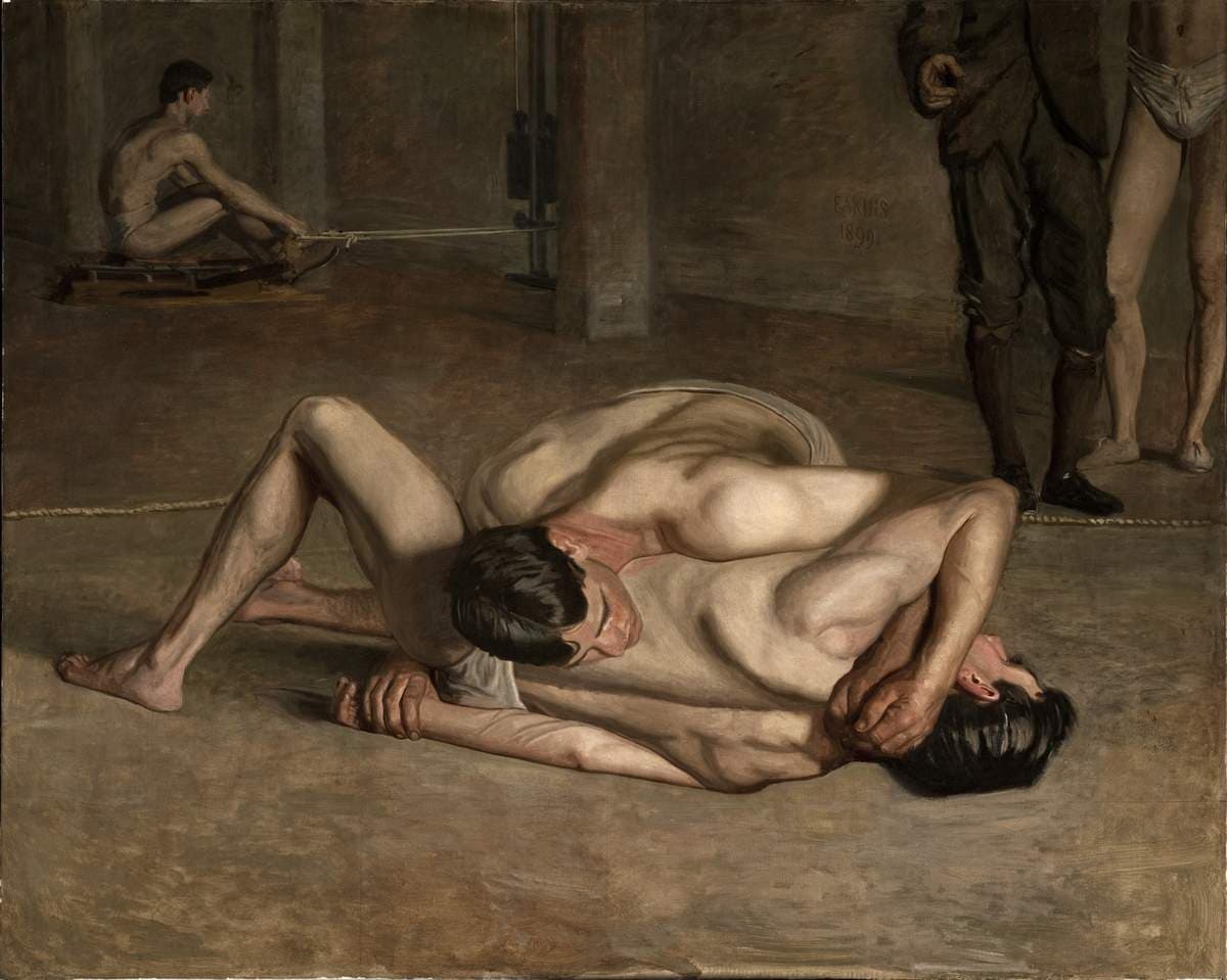 The Wrestlers — Thomas Eakins