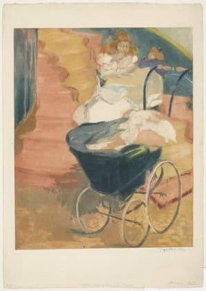 Little Girl on a Red Staircase — Jacques Villon