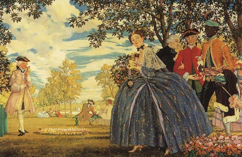 Figures in the Park — Konstantin Somov