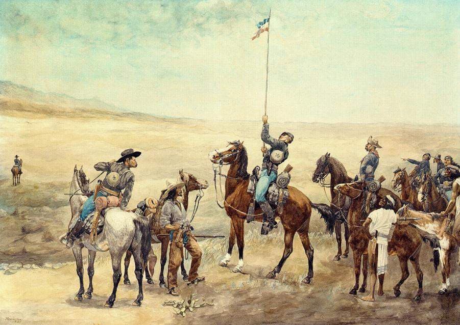 Signaling the Main Command — Frederic Remington