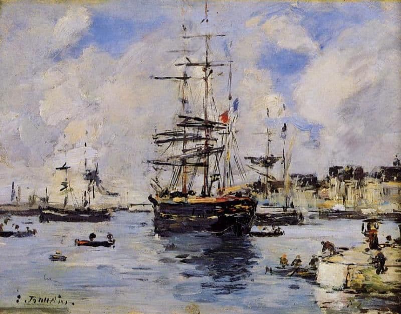Le Havre. Avent Port. — Eugène Boudin