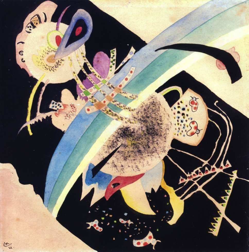 Study for "Circles on Black" — Wassily Kandinsky